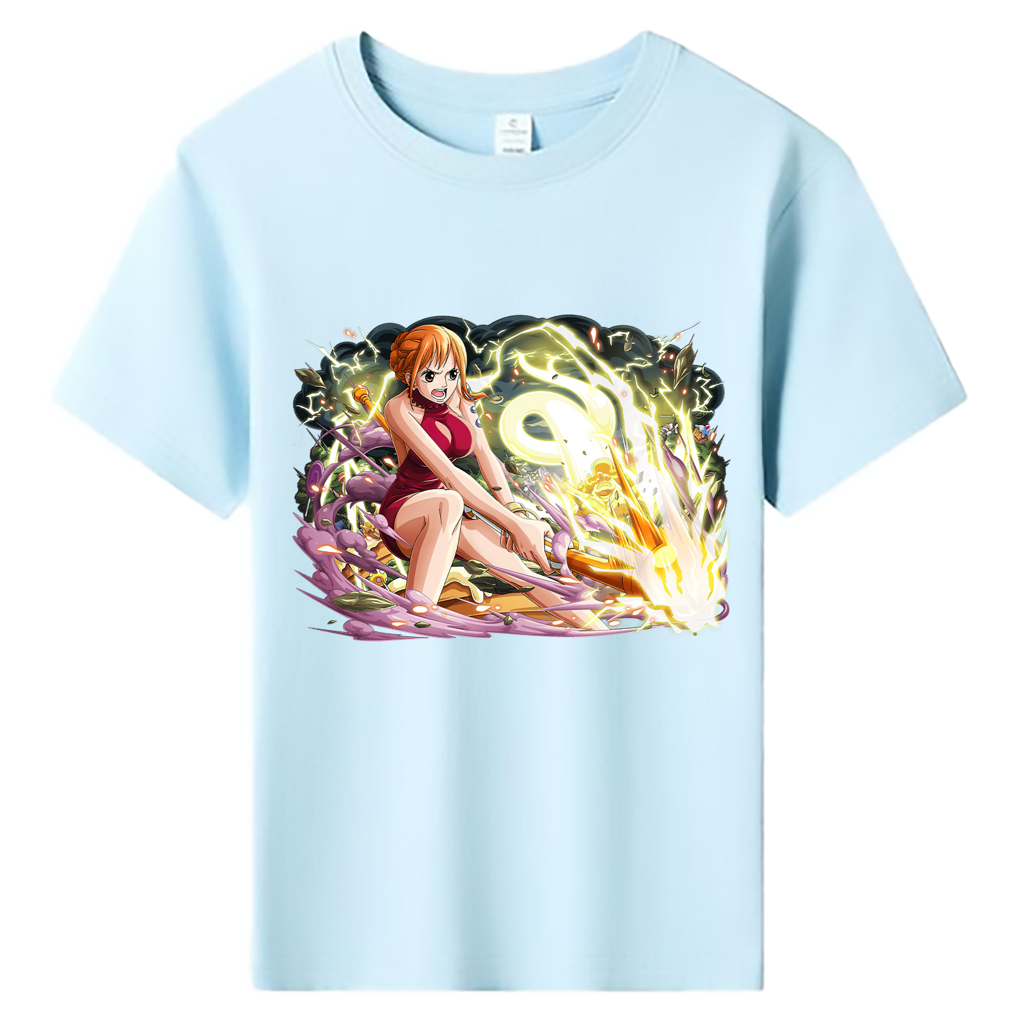 ワンピース ナミ ONE PIECE Nami 綿100％キッズTシャツ（フロントプリント）
